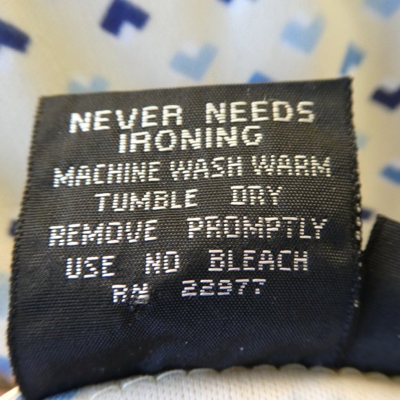 Joel Vintage 70s Disco Shirt Poly Knit Dagger Pointed Collar Birds Eye Geo XL - Picture 7 of 7